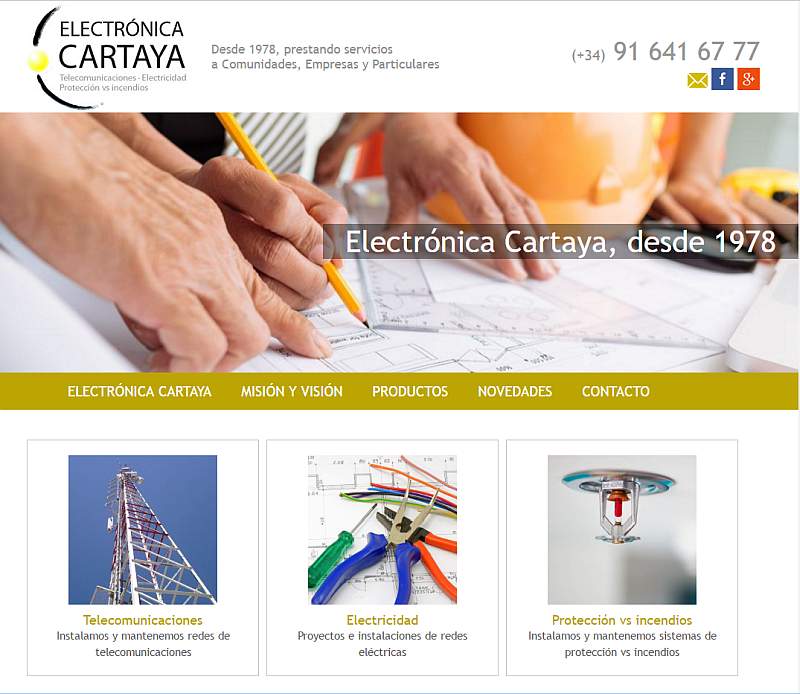 Nueva Web de Electrónica Cartaya